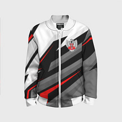 Бомбер детский Федерация бокса - спортивный, цвет: 3D-белый