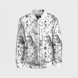 Бомбер детский Бузулукский бор, цвет: 3D-белый