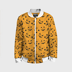Детский бомбер Страшно веселый паттерн на Halloween
