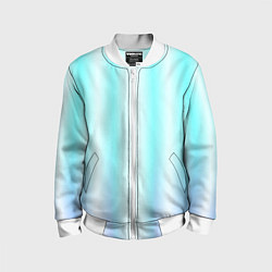 Бомбер детский Neon white blue lines, цвет: 3D-белый
