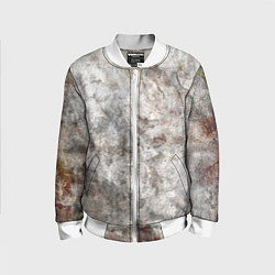 Бомбер детский Абстракция - gray limestone, цвет: 3D-белый