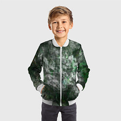 Бомбер детский Абстракция - acid boom, цвет: 3D-белый — фото 2