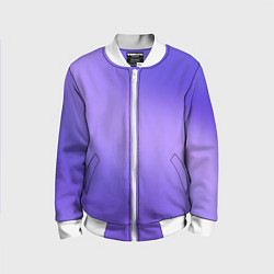 Бомбер детский Color purple gradient, цвет: 3D-белый