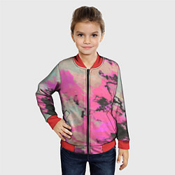 Бомбер детский Краска, цвет: 3D-красный — фото 2