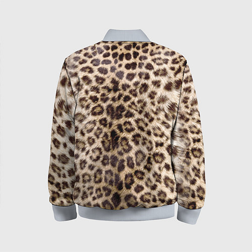 Детский бомбер Взгляд леопарда / 3D-Серый – фото 2