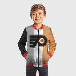Бомбер детский Philadelphia Flyers, цвет: 3D-красный — фото 2
