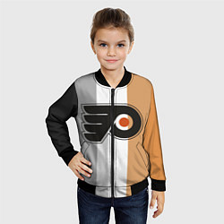 Бомбер детский Philadelphia Flyers, цвет: 3D-черный — фото 2