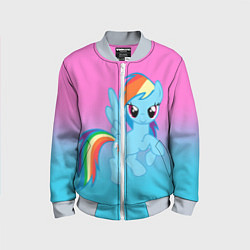 Бомбер детский My Little Pony, цвет: 3D-серый