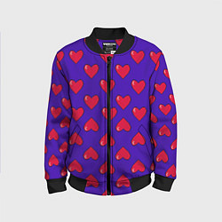 Детский бомбер Hearts Pattern