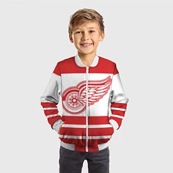 Бомбер детский Detroit Red Wings, цвет: 3D-белый — фото 2