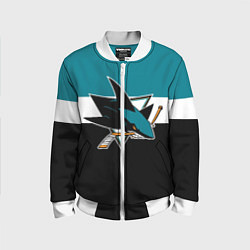 Бомбер детский San Jose Sharks, цвет: 3D-белый