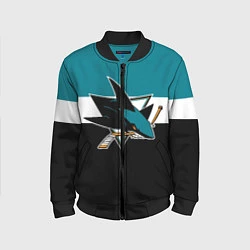 Бомбер детский San Jose Sharks, цвет: 3D-черный