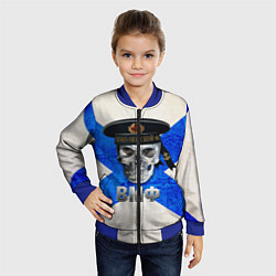 Бомбер детский ВМФ, цвет: 3D-синий — фото 2