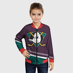 Бомбер детский Anaheim Ducks Selanne, цвет: 3D-красный — фото 2