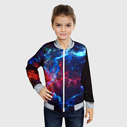Бомбер детский Космос, цвет: 3D-серый — фото 2