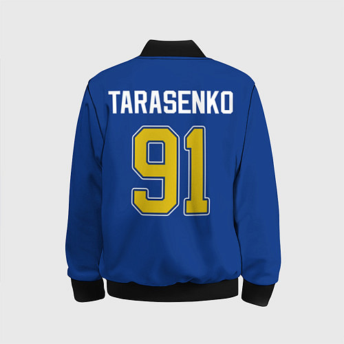 Детский бомбер St Louis Blues: Tarasenko 91 / 3D-Черный – фото 2