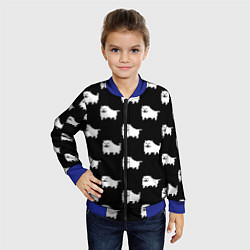Бомбер детский Undertale Annoying dog, цвет: 3D-синий — фото 2