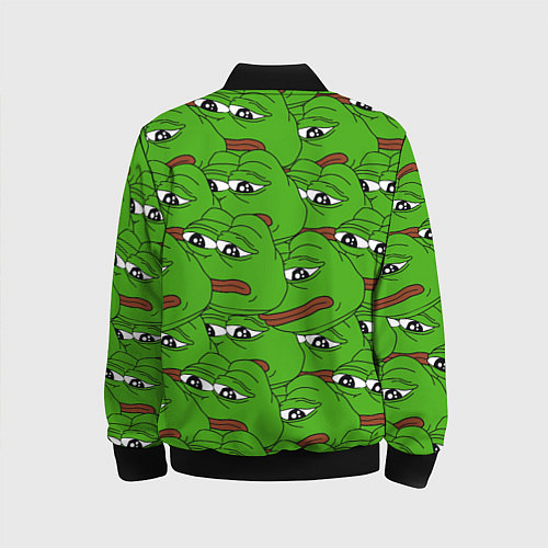 Детский бомбер Sad frogs / 3D-Черный – фото 2