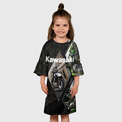 Платье клеш для девочки Kawasaky, цвет: 3D-принт — фото 2