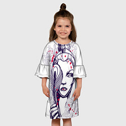 Платье клеш для девочки Богиня, цвет: 3D-принт — фото 2