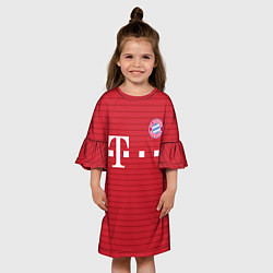Платье клеш для девочки Bayern FC: T-mobile, цвет: 3D-принт — фото 2