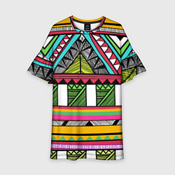 Платье клеш для девочки Зимбабве, цвет: 3D-принт