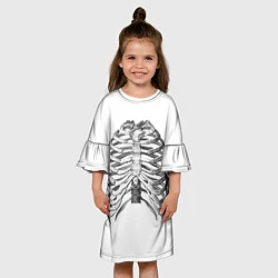Платье клеш для девочки Ребра, цвет: 3D-принт — фото 2