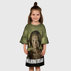 Платье клеш для девочки Ходячие мертвецы: Мэгги Грин, цвет: 3D-принт — фото 2