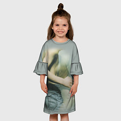 Платье клеш для девочки Placebo Body, цвет: 3D-принт — фото 2