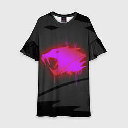 Платье клеш для девочки CS:GO: iBUYPOWER Black Сollection, цвет: 3D-принт