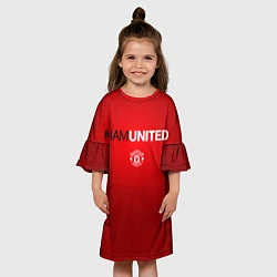 Платье клеш для девочки I am United, цвет: 3D-принт — фото 2