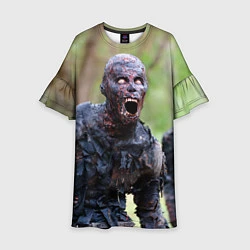 Платье клеш для девочки Zombie, цвет: 3D-принт
