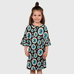 Платье клеш для девочки Хэллуин 7, цвет: 3D-принт — фото 2