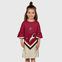 Платье клеш для девочки NHL: Arizona Coyotes, цвет: 3D-принт — фото 2