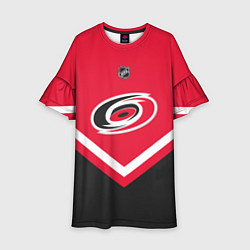 Платье клеш для девочки NHL: Carolina Hurricanes цвета 3D-принт — фото 1