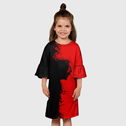 Платье клеш для девочки Blood Rage, цвет: 3D-принт — фото 2