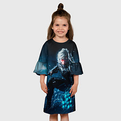 Платье клеш для девочки Metal gear solid 4, цвет: 3D-принт — фото 2