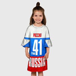 Платье клеш для девочки Russia: from 41, цвет: 3D-принт — фото 2