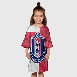 Платье клеш для девочки Tottenham Hotspur FC, цвет: 3D-принт — фото 2