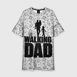 Платье клеш для девочки Walking Dad, цвет: 3D-принт