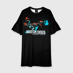 Платье клеш для девочки Watch Dogs 2, цвет: 3D-принт