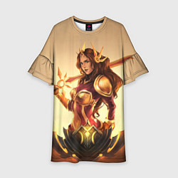 Платье клеш для девочки Ginger, цвет: 3D-принт