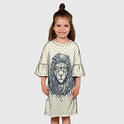 Платье клеш для девочки SWAG Lion, цвет: 3D-принт — фото 2