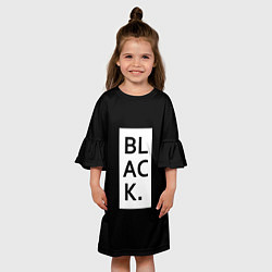 Платье клеш для девочки Black, цвет: 3D-принт — фото 2