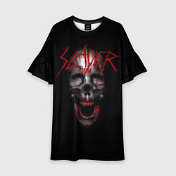 Платье клеш для девочки Slayer: Wild Skull, цвет: 3D-принт