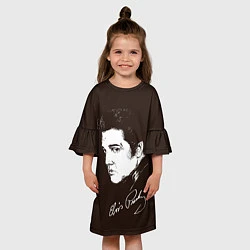 Платье клеш для девочки Elvis Presley, цвет: 3D-принт — фото 2