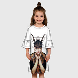 Платье клеш для девочки EXO Demon, цвет: 3D-принт — фото 2