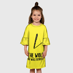 Платье клеш для девочки The Wolf of Wall Street, цвет: 3D-принт — фото 2