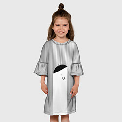 Платье клеш для девочки Дождь, цвет: 3D-принт — фото 2