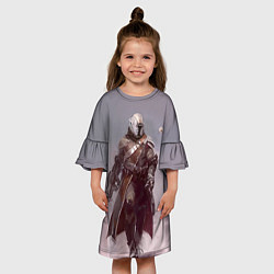 Платье клеш для девочки Destiny 14, цвет: 3D-принт — фото 2